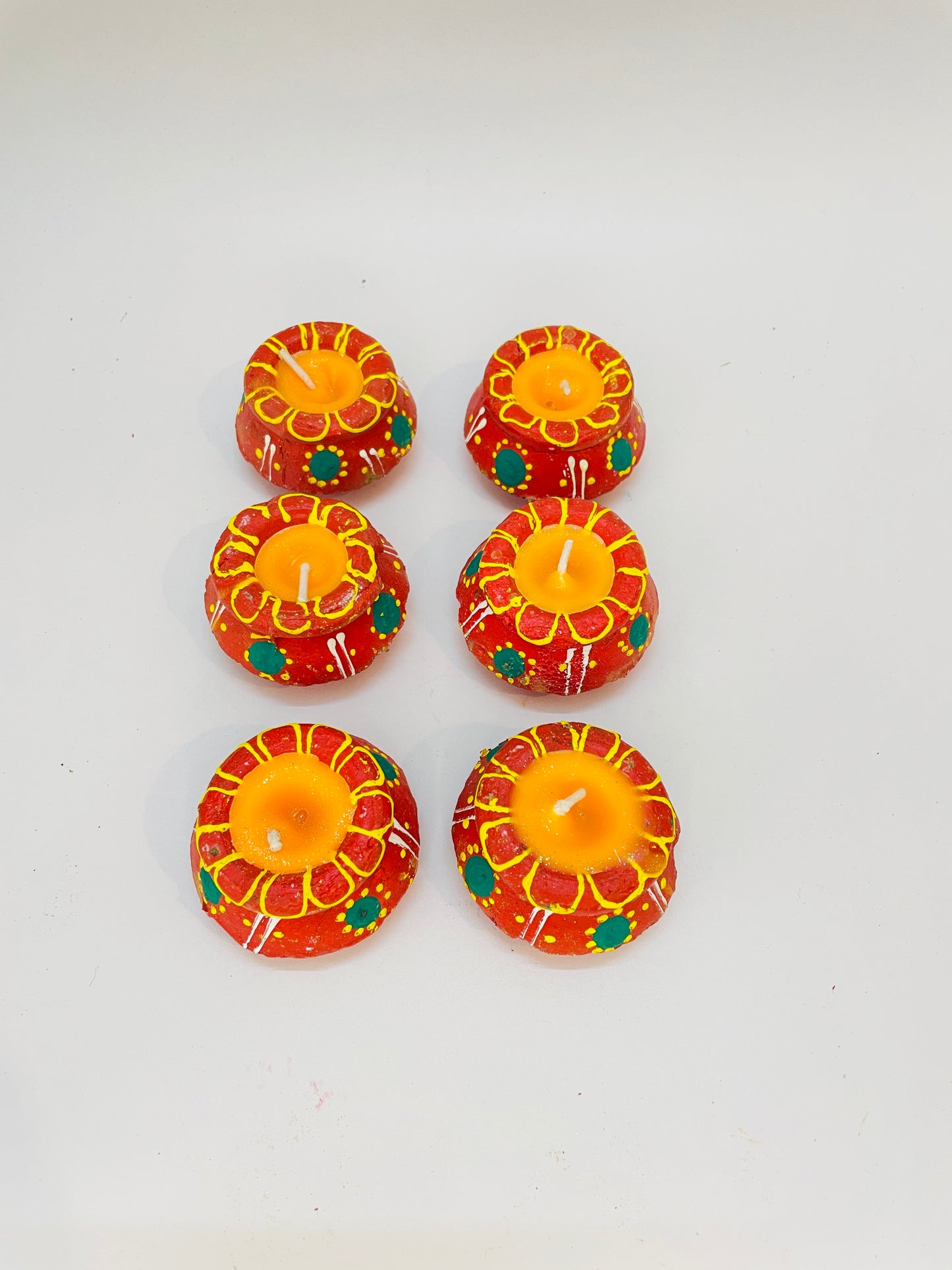 Handcrafted Decorative Matki Candles – Pack of 10