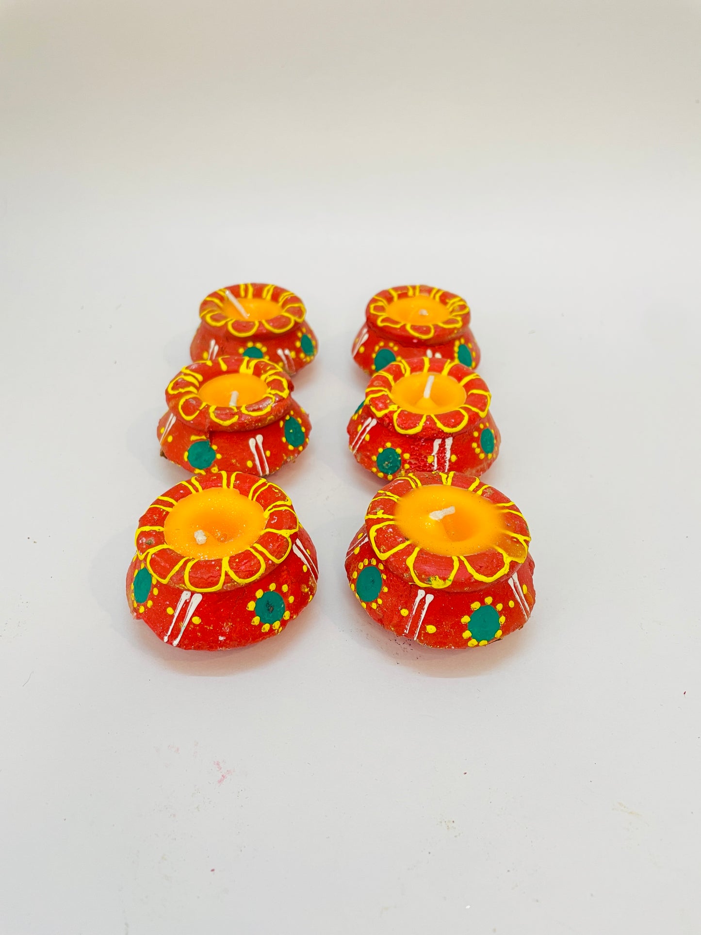 Handcrafted Decorative Matki Candles – Pack of 10
