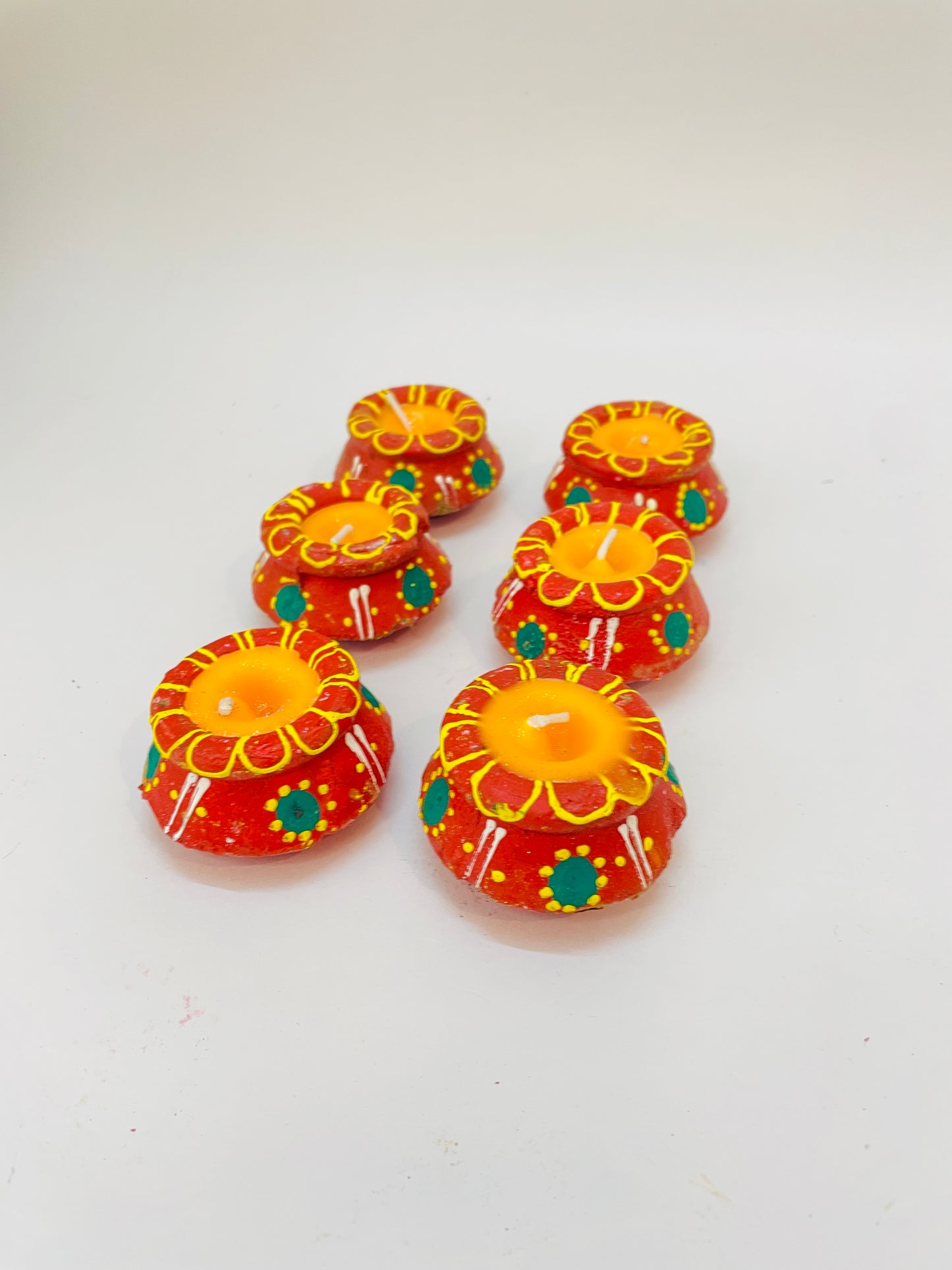 Handcrafted Decorative Matki Candles – Pack of 10