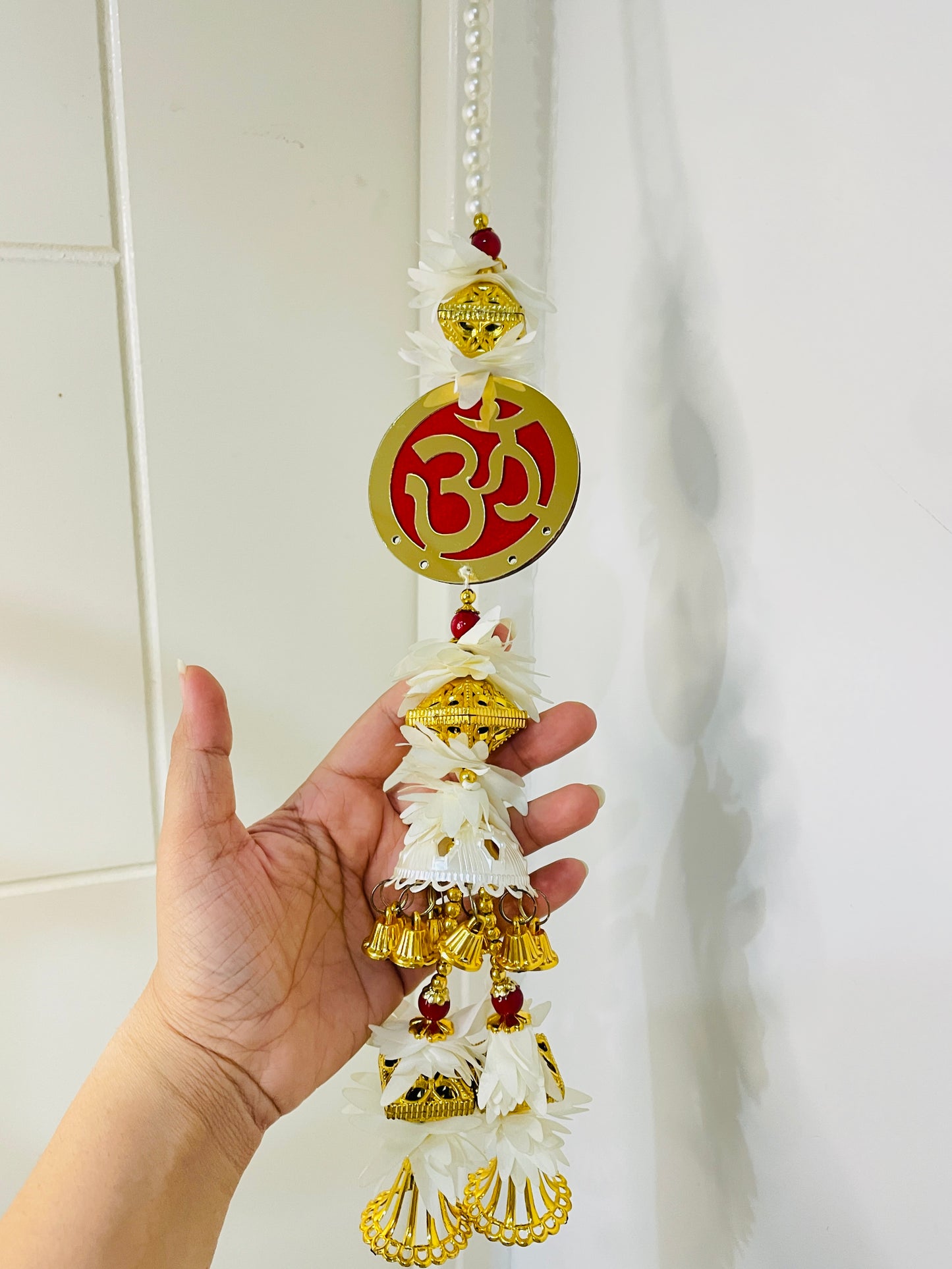 Handmade Om Ladi with Pearls & Bells (3 feet)