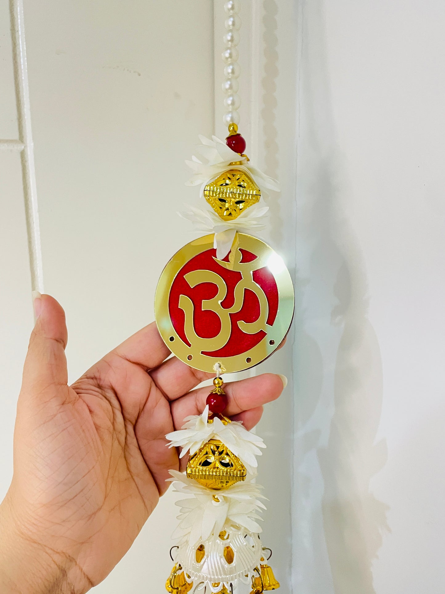 Handmade Om Ladi with Pearls & Bells (3 feet)