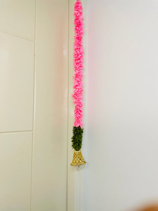 Pink Floral Ladi with Bell