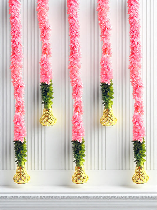 Pink Floral Ladi with Bell