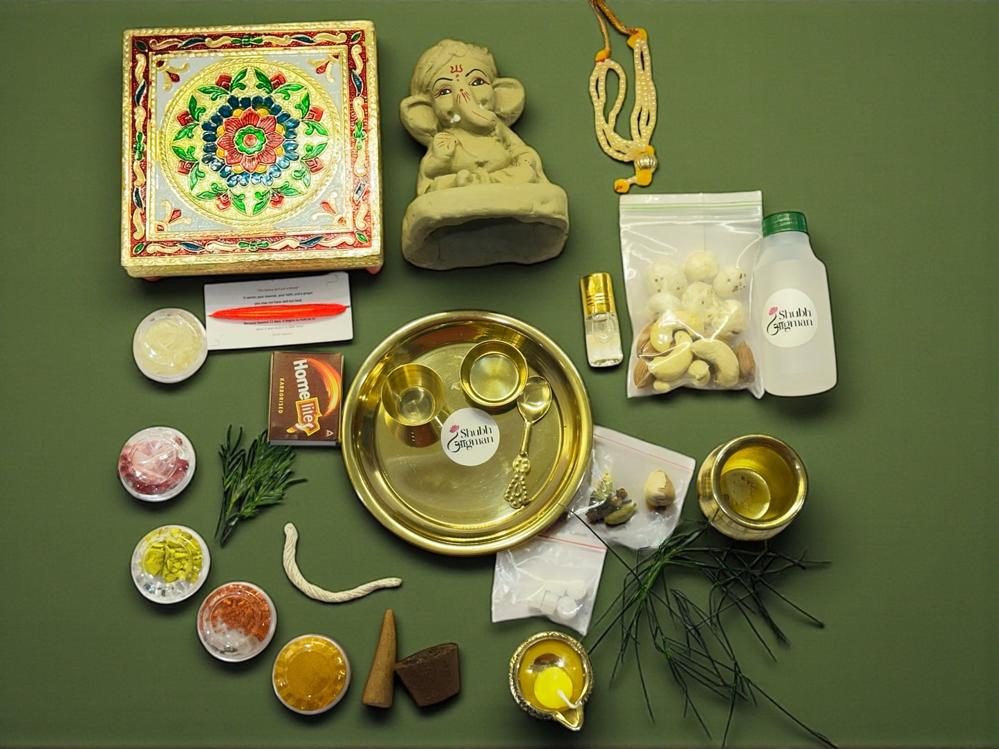 Eco-Friendly Ganpati Ji Pooja Box – Complete Ganesh Chaturthi Kit